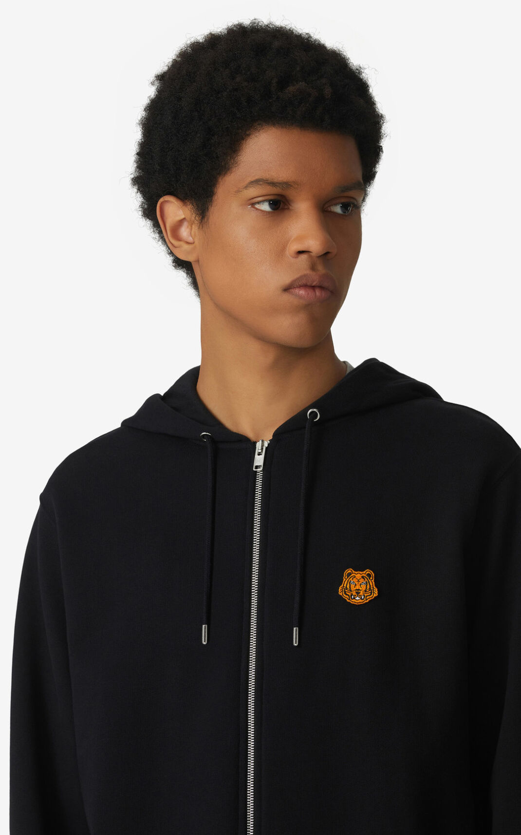 Kenzo Tiger Crest zipped Huvtröja Herr | 08957-CSTM